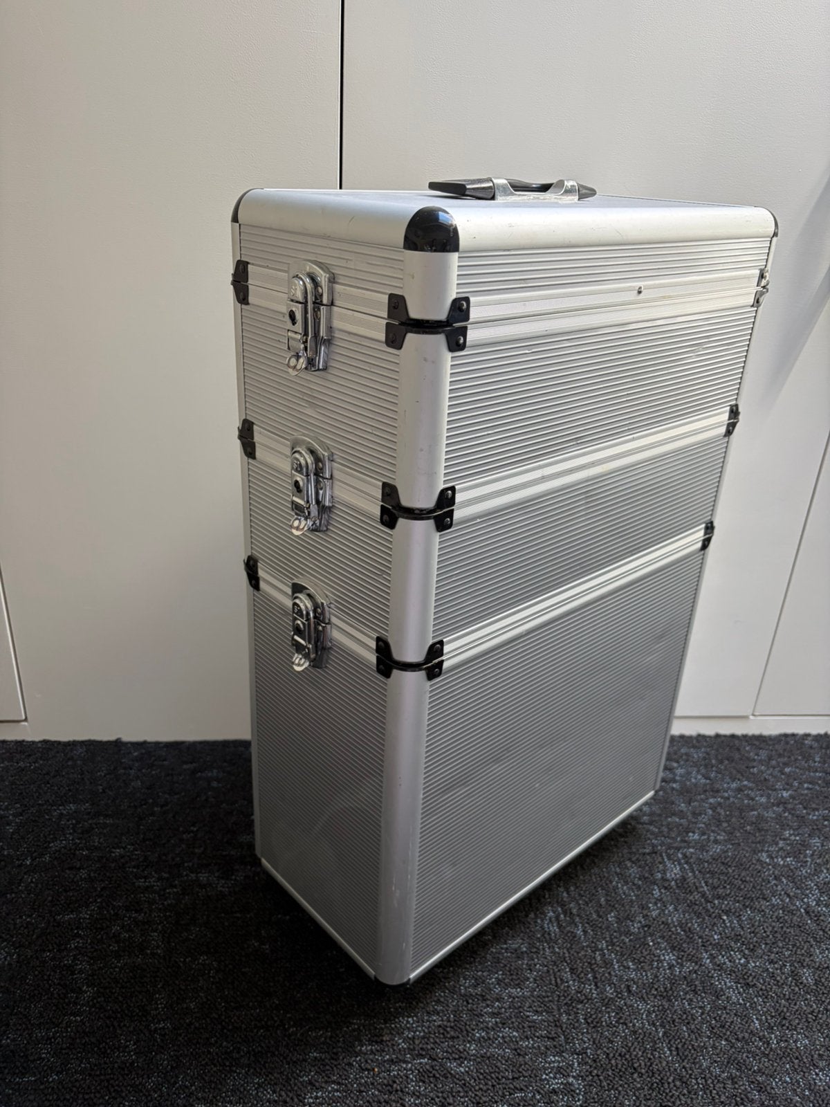 Kapperskoffer sibel te koop, Ophalen, Gebruikt, Grijs, Hardcase