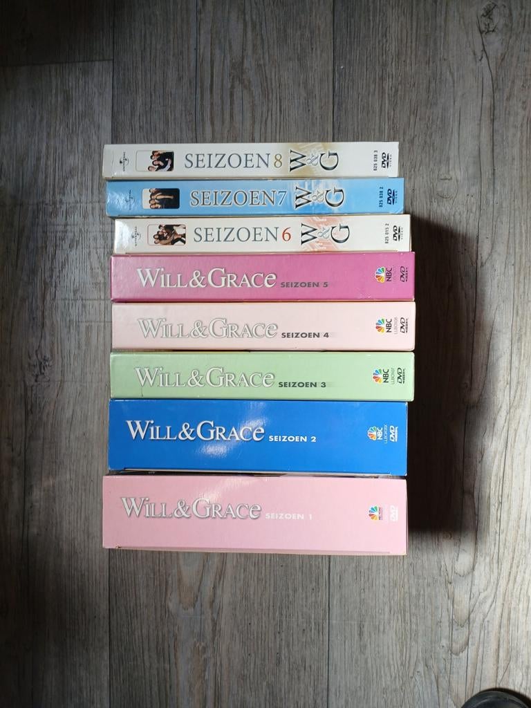 Will & Grace DVD Boxset Seizoenen 1-8, Alle leeftijden, Ophalen, Gebruikt, Komedie