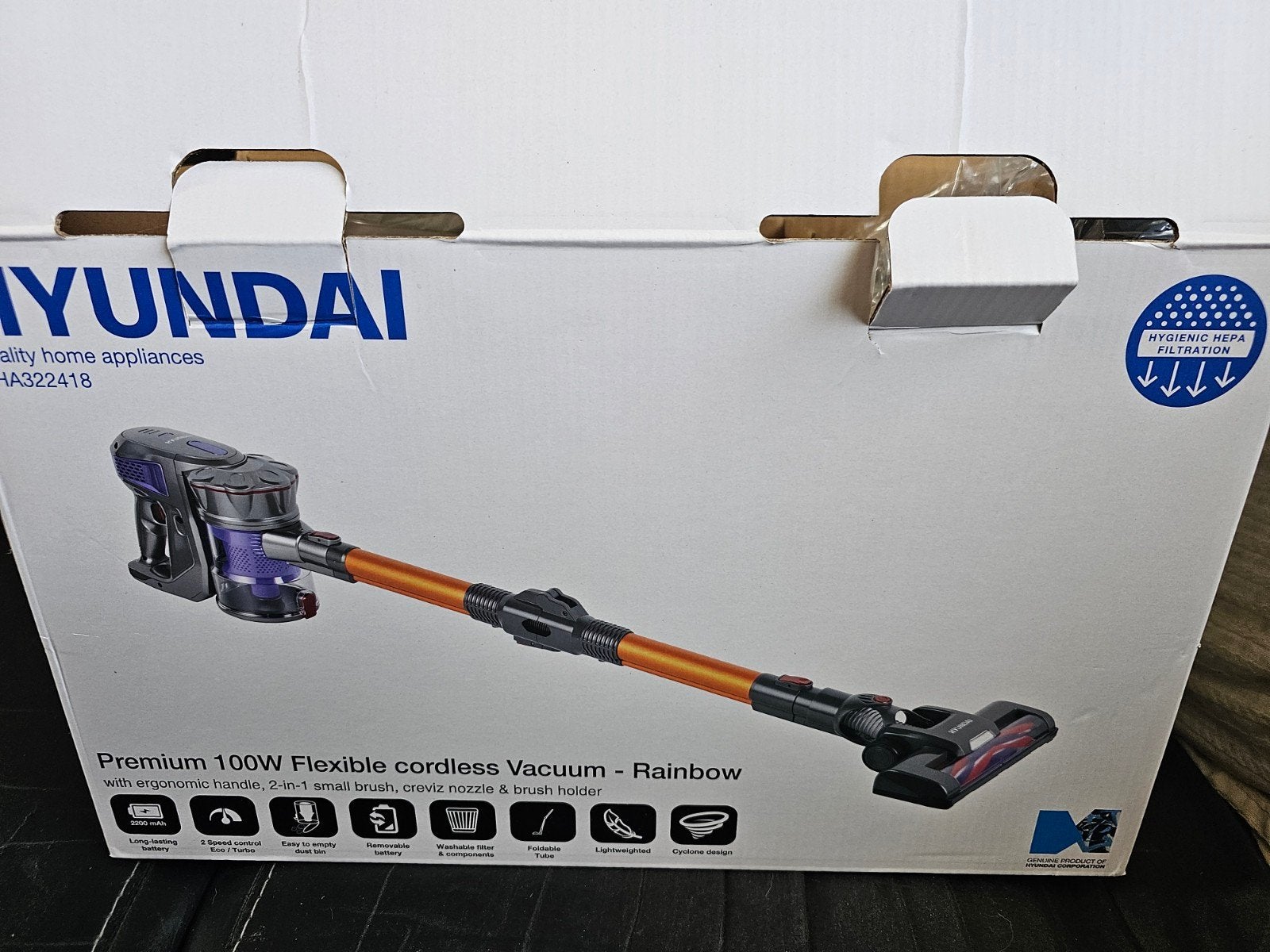 Te koop Hyundai cyclone steelstofzuiger nieuw in doos, Geschikt voor harde vloeren, Nieuw, Ophalen of Verzenden, Reservoir