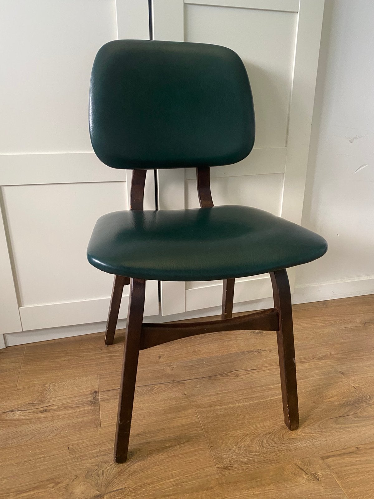 2 Groene Leren Stoelen, Ophalen, Gebruikt, Twee, Overige kleuren