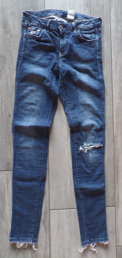 Dames Spijkerbroek H&M 30/32, Kleding | Dames, Spijkerbroeken en Jeans, H&M, Blauw, Ophalen of Verzenden, Zo goed als nieuw