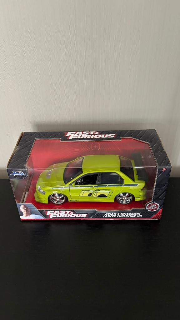 Jada Toys 1/24 Fast and Furious Mitsubishi Lancer Evo, Hobby en Vrije tijd, Modelauto's | 1:24, Nieuw, Auto, Jada, Ophalen