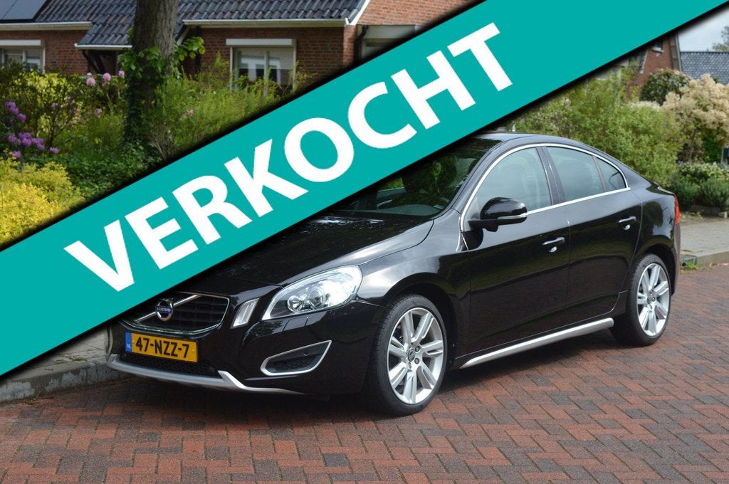 Volvo S60 2.0T Summum Org NL/NAP/Navi/leer, Auto's, Volvo, Euro 5, Zwart, 4 cilinders, S60