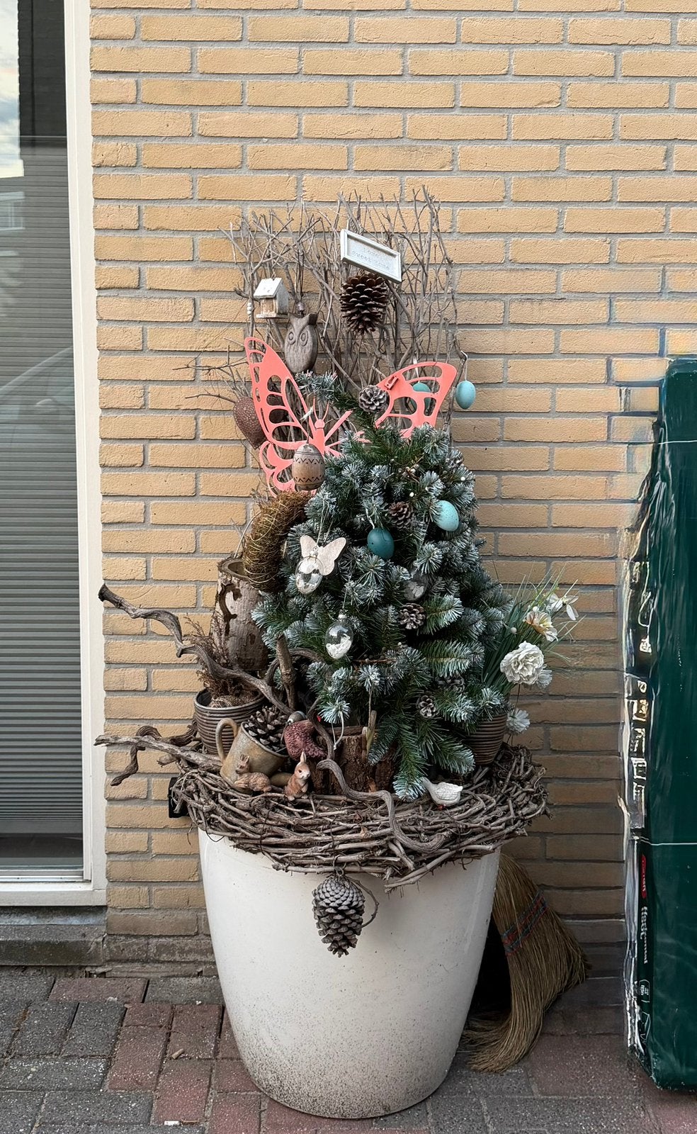 Kerstdecoratie kunsttak, Ophalen, 165 cm, Gebruikt, Overige materialen