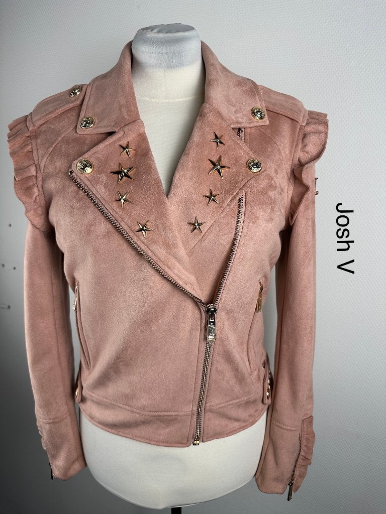 Josh V Leren Jas  (mt: 42) D5/766, Kleding | Dames, Josh V, Zwart, Maat 42/44 (L), Ophalen of Verzenden