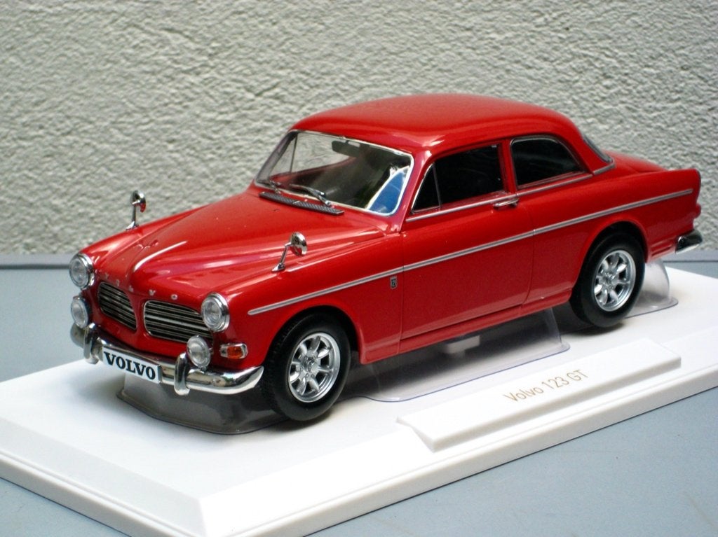 Volvo Amazon123 GT 1968 rood Norev 1:18, Ophalen of Verzenden, Nieuw, Auto, Norev
