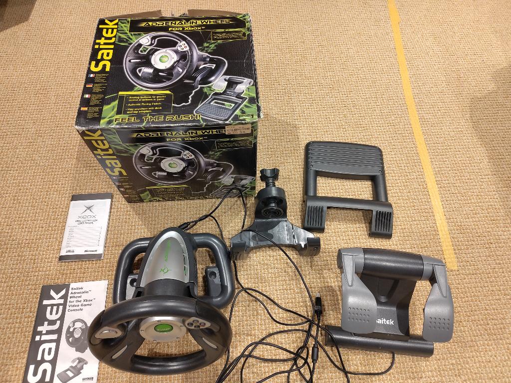 Saltek raceset voor Xbox original, Ophalen of Verzenden, Gebruikt, Stuurtje of Sportattribuut, Xbox Original