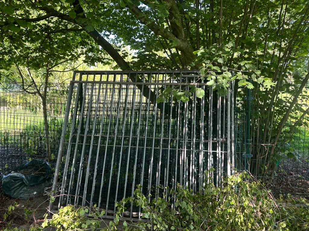 Hondenren metaal 6 delen, 3 met poort, Ophalen, Hondenkennel, 100 cm of meer, 110 cm of meer