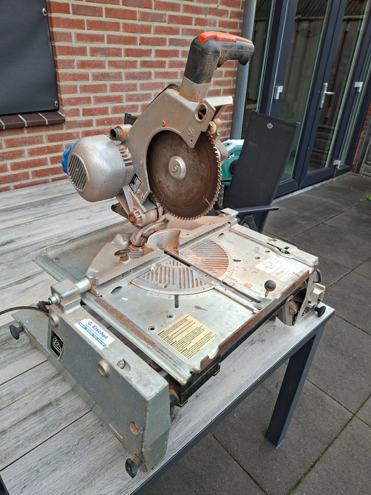 Elu flipover afkortzaag / tafelzaag, Doe-het-zelf en Verbouw, Ophalen, Gebruikt, Afkortzaag, Elu