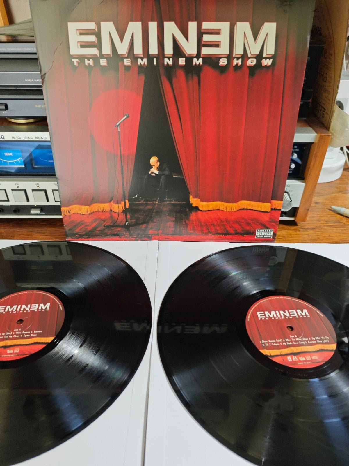 Eminem - The Eminem Show (Dubbel-LP), Inclusief boekje, Ophalen of Verzenden, Zo goed als nieuw, 12 inch