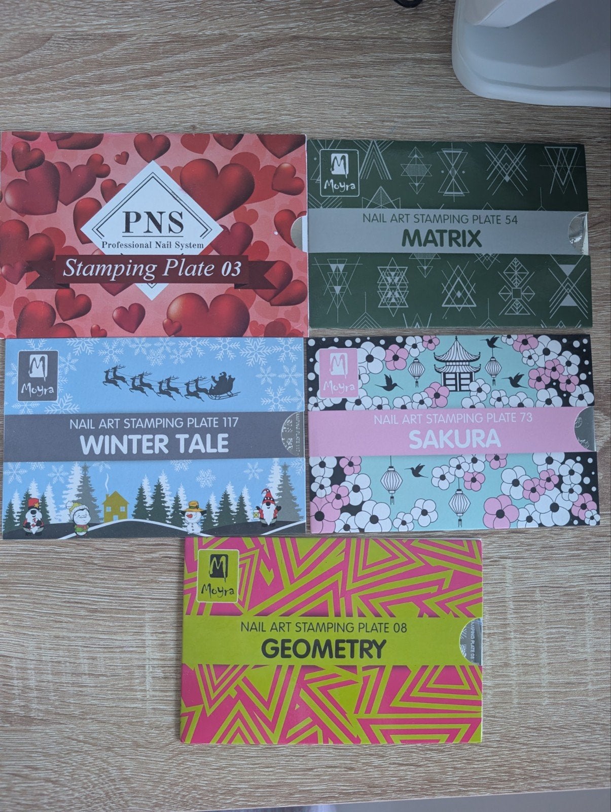 Moyra Nail Art Stamping Plates, Ophalen of Verzenden, Zo goed als nieuw, Overige typen