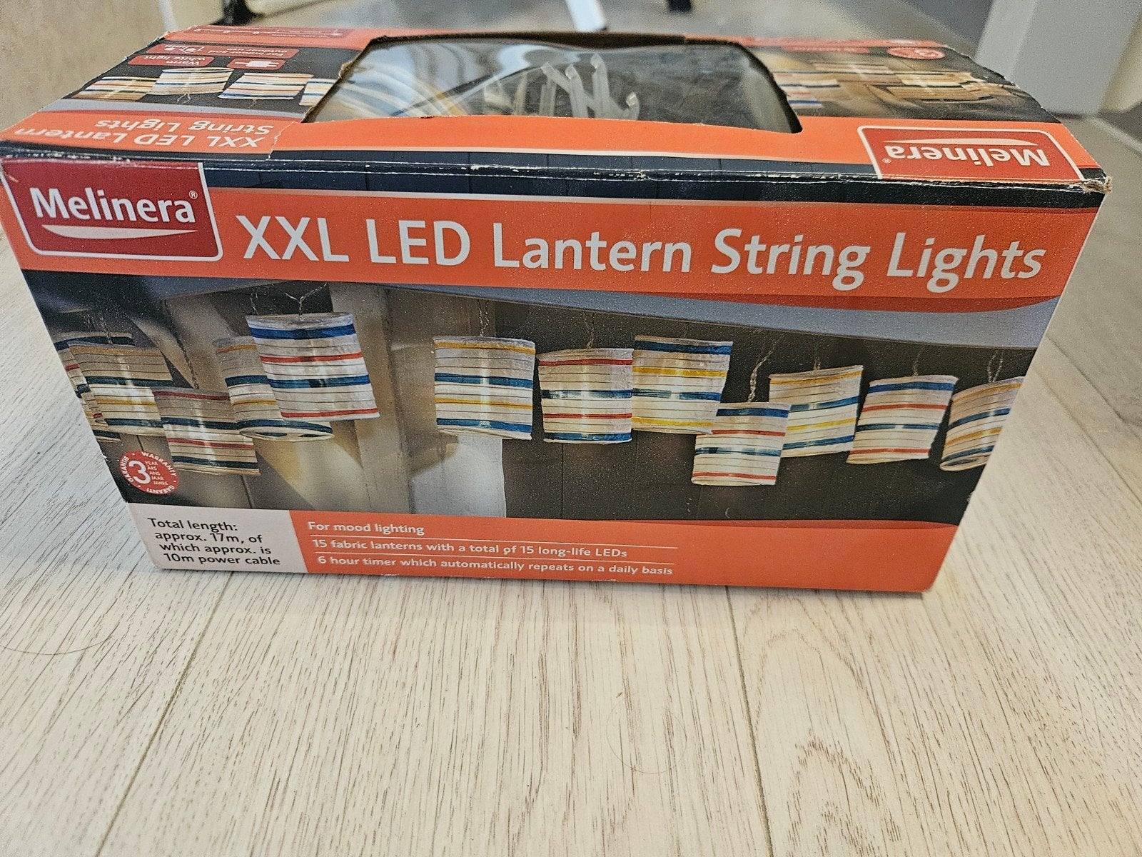 Melinera XXL LED Lampion Lichtslinger, Tuin en Terras, Overige materialen, Minder dan 50 watt, Ophalen of Verzenden, Led-strip