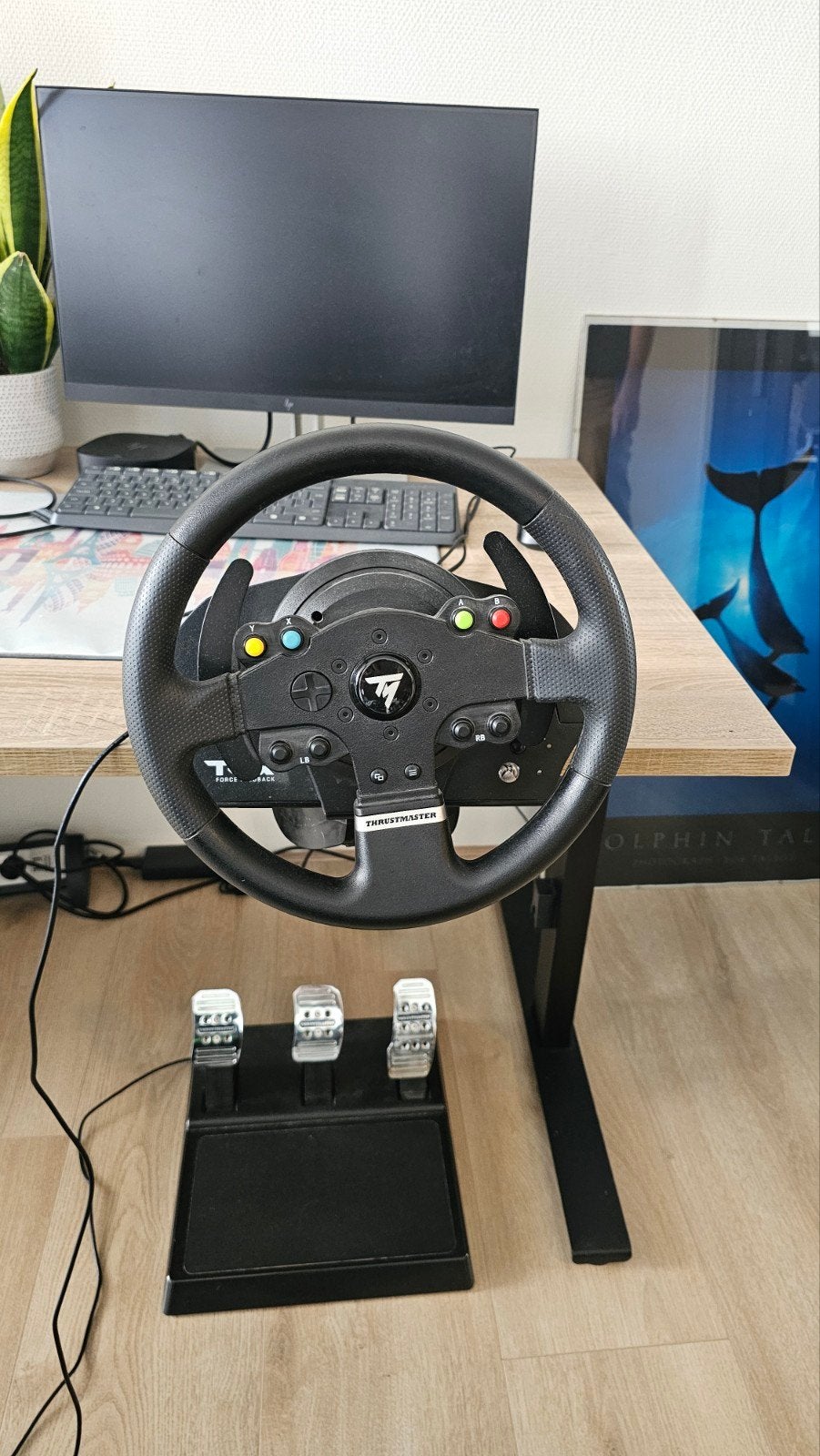 Thrustmaster TMX Pro Force Feedback race simulator set, Ophalen, Zo goed als nieuw, Stuurtje of Sportattribuut, Xbox One
