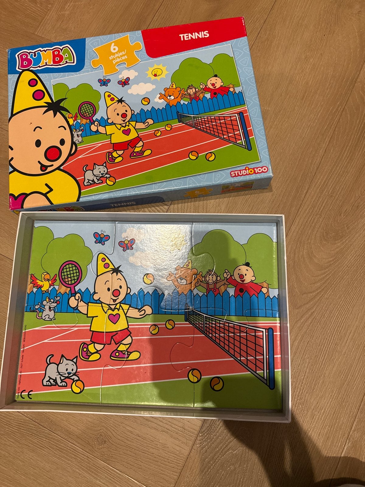 Bumba Tennis Puzzel - 6 Stukjes, Kinderen en Baby's, Ophalen of Verzenden, Minder dan 10 stukjes, Zo goed als nieuw, 2 tot 4 jaar