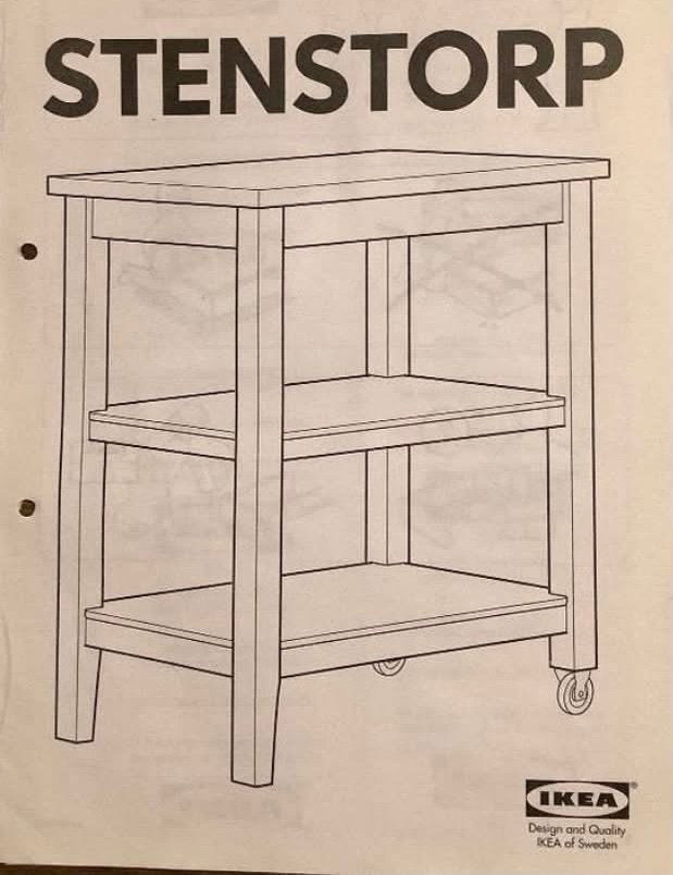 Ikea keukenblok werk tafel, Ophalen, Gebruikt