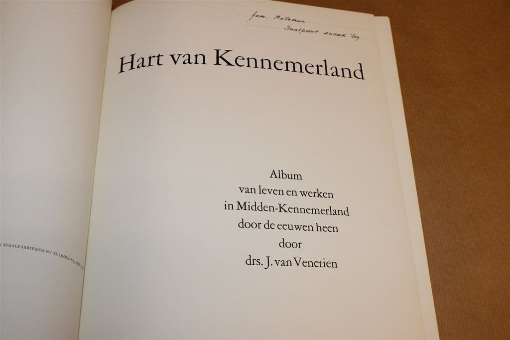 Hart van Kennemerland — Jubileumboek Hoogovens [1918-1968], Ophalen of Verzenden, Gelezen