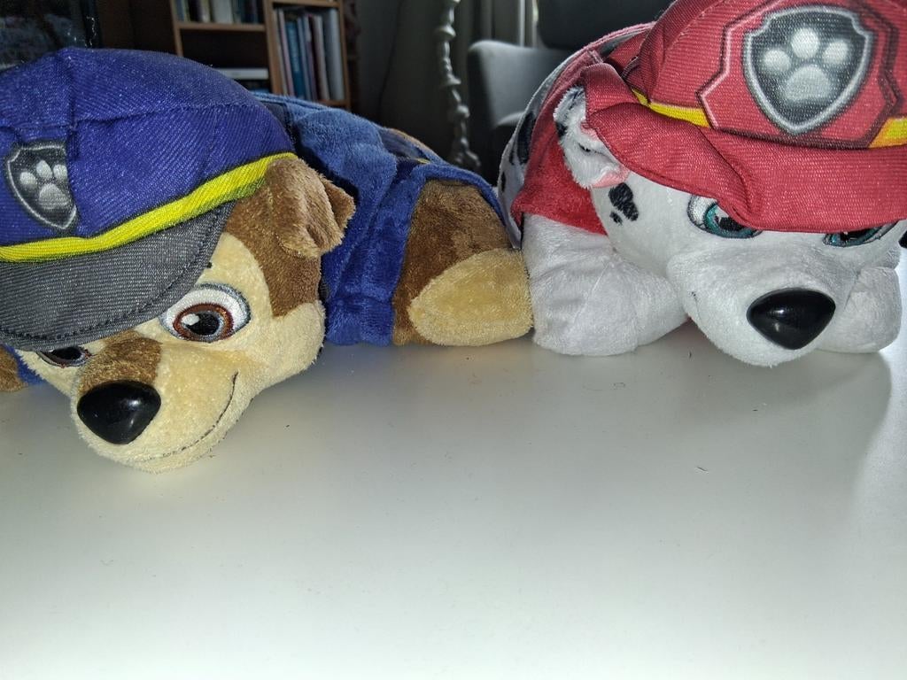 Paw Patrol knuffels: Chase en Marshall, Ophalen, Gebruikt, Overige merken, Hond