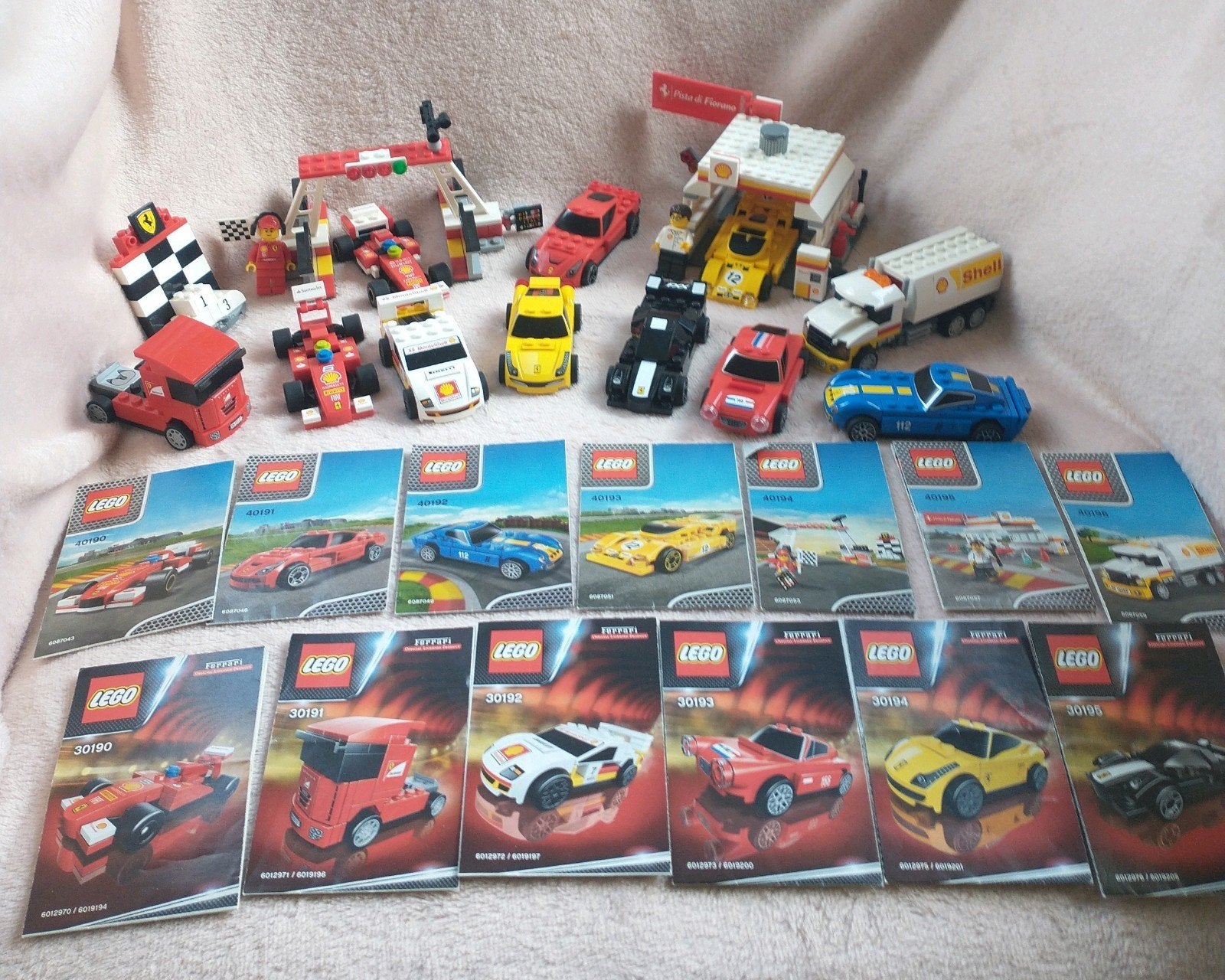 Lego Ferrari sets 30190 - 30195 en 40190 - 40196 compleet, Overige thema's, Lego, Ophalen of Verzenden, Zo goed als nieuw