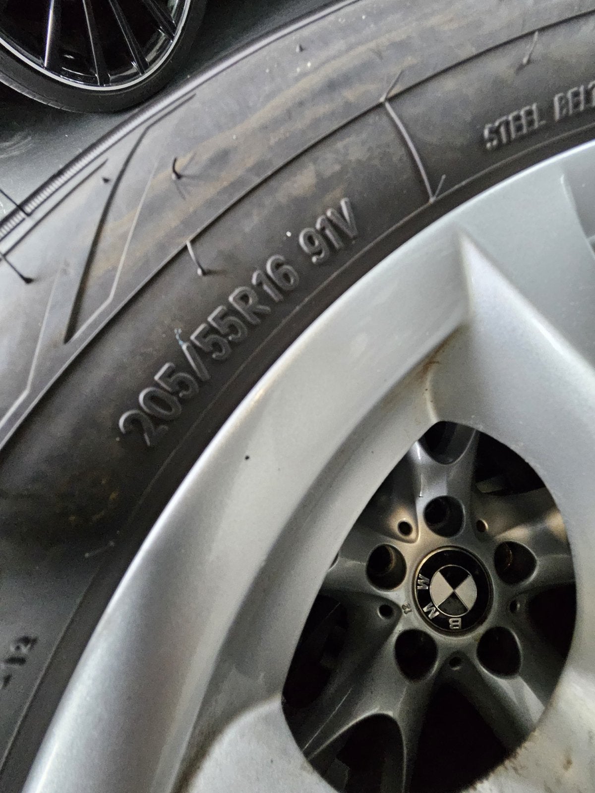 Velgenset 4 stuks BMW 205/55R16, Ophalen of Verzenden, Zo goed als nieuw