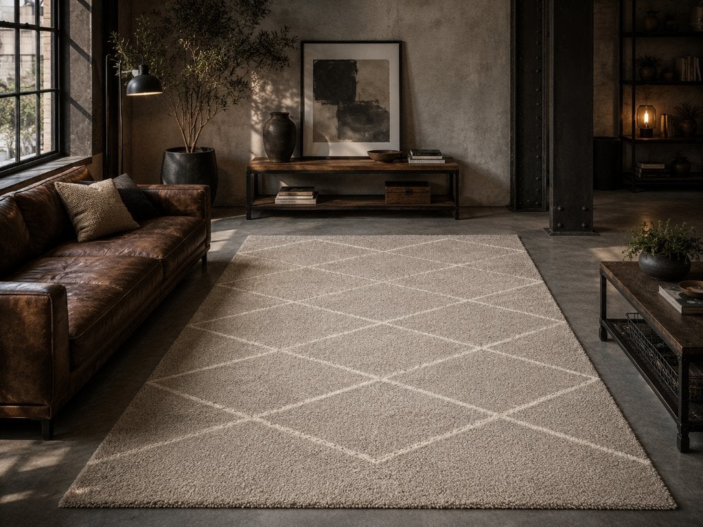 Origen Lattice Greige 200 x 300 | Brink & Campman | Nieuw, Hasselt, Ophalen of Verzenden, 200 cm of meer, B2B Carpets