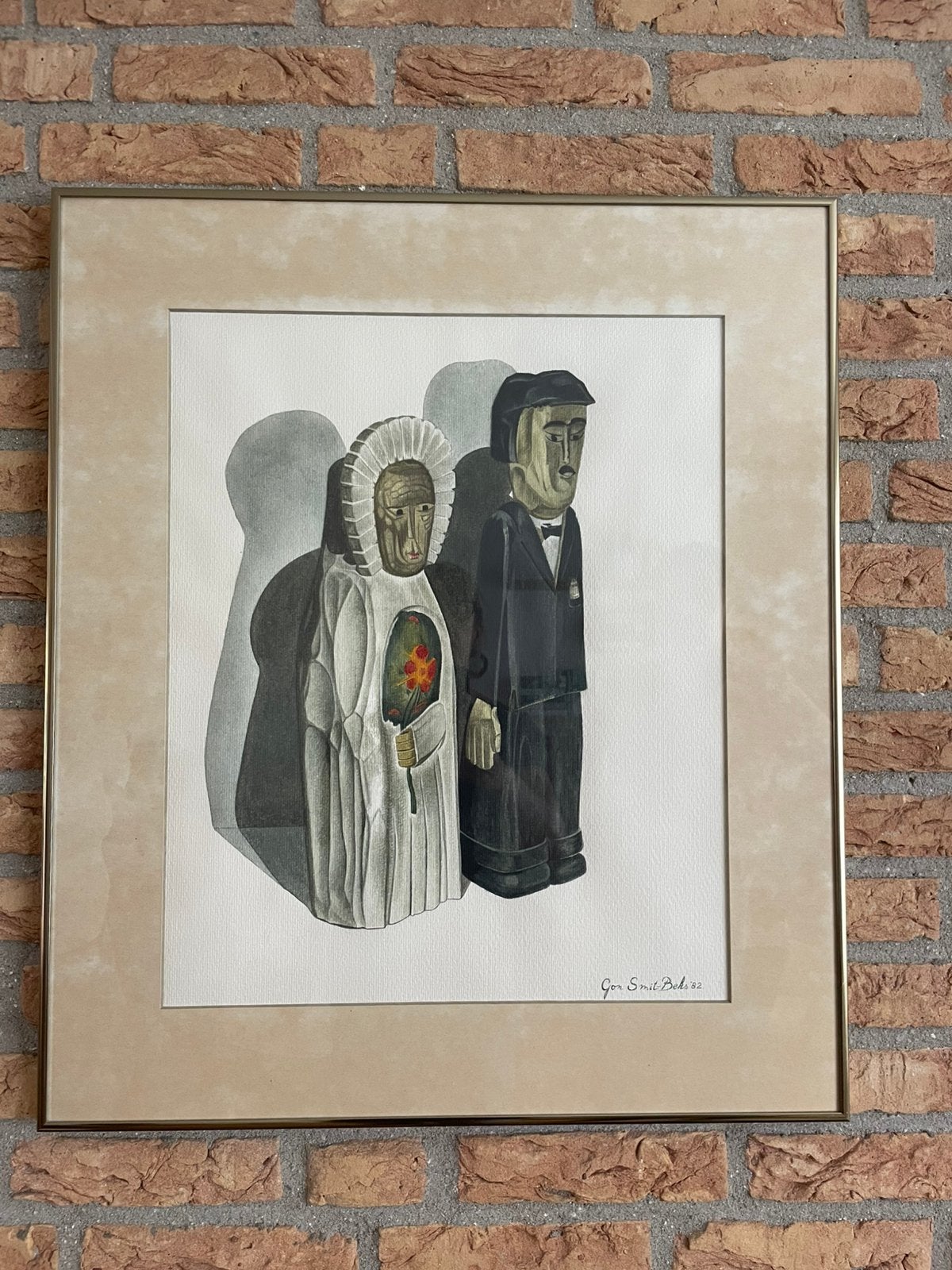 Aquarel, Ingelijst, Ophalen, Overige onderwerpen, Overige techniek