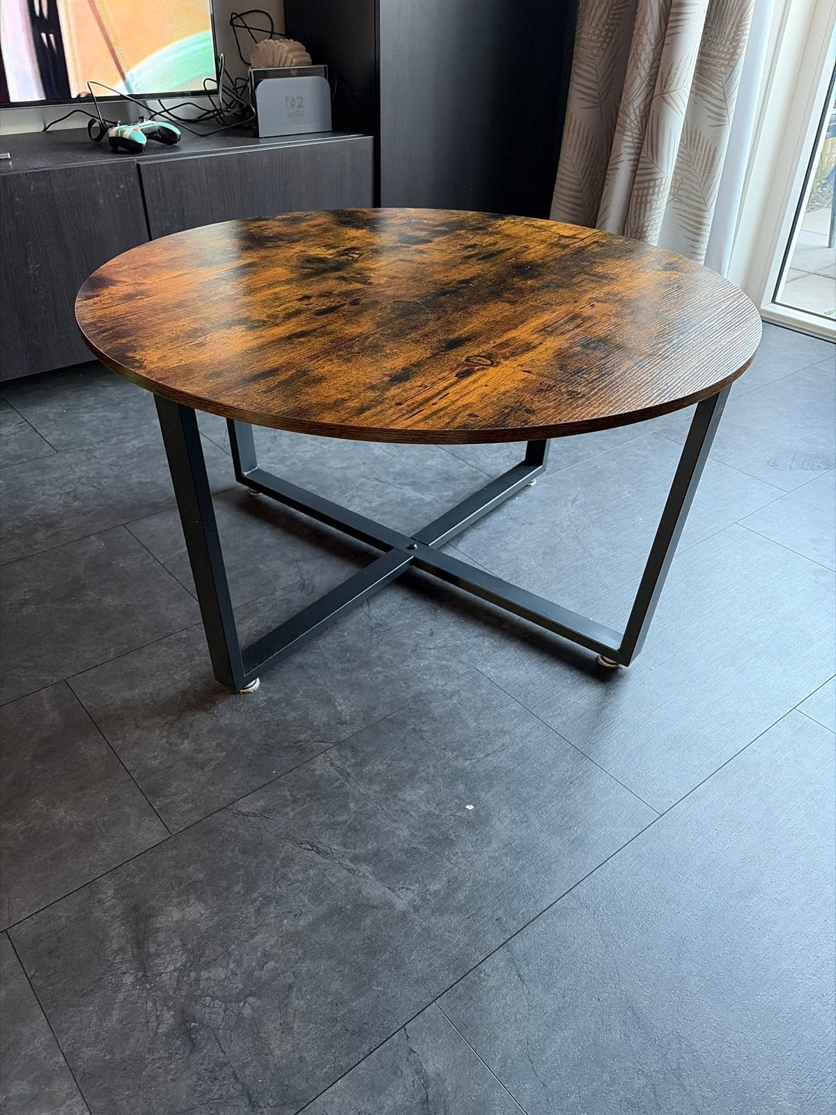 Vasagle koffie tafel, Ophalen, Gebruikt, 100 tot 150 cm, Rond
