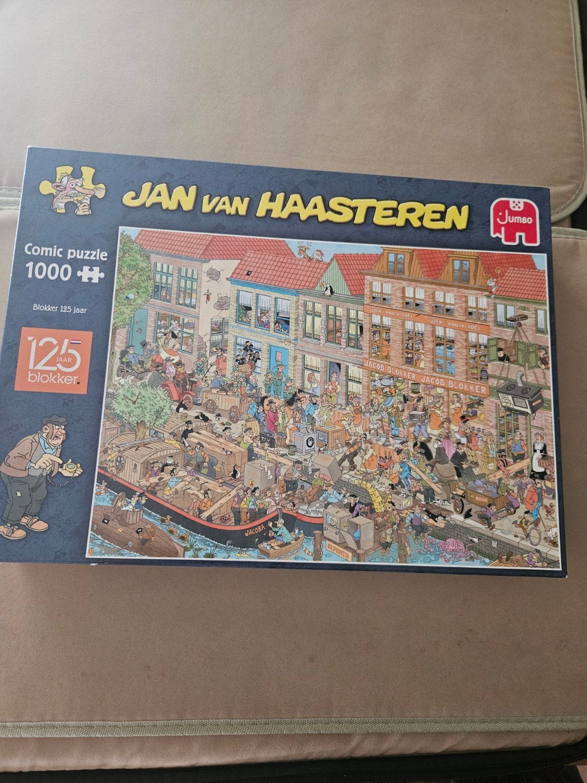 Jan van Haasteren, Blokker 125 jaar, 1000 stukjes, Ophalen, 500 t/m 1500 stukjes, Zo goed als nieuw