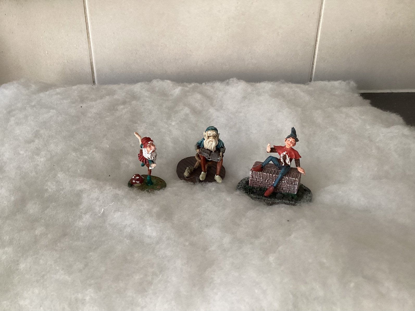 Kabouter set voor kerstdorp, Diversen, Ophalen of Verzenden, Zo goed als nieuw