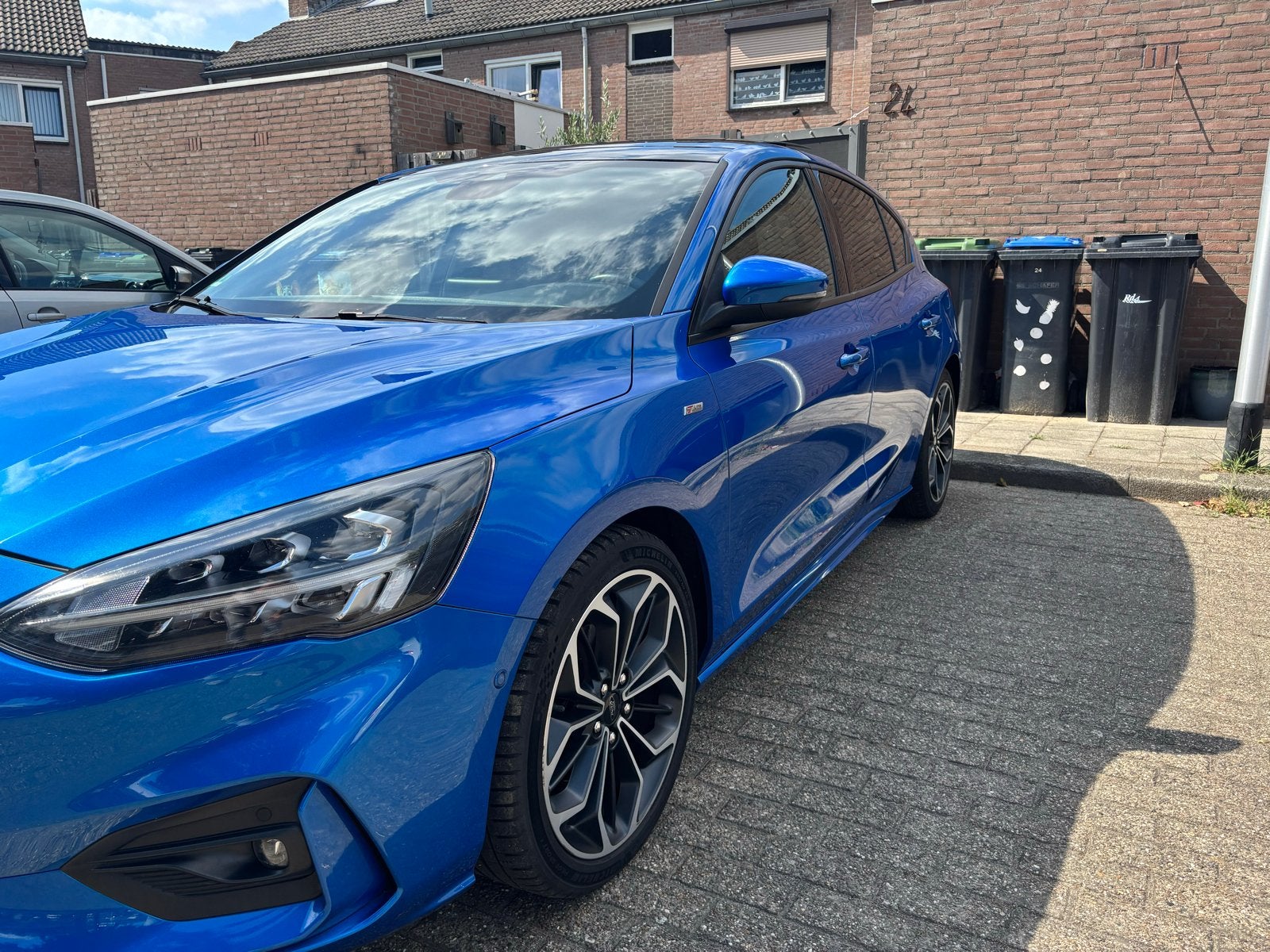 Ford Focus ST line 1.0 Ecoboost 125pk 2018 Blauw, Auto's, Ford, Particulier, Focus, Benzine, Hatchback, Handgeschakeld, Geïmporteerd