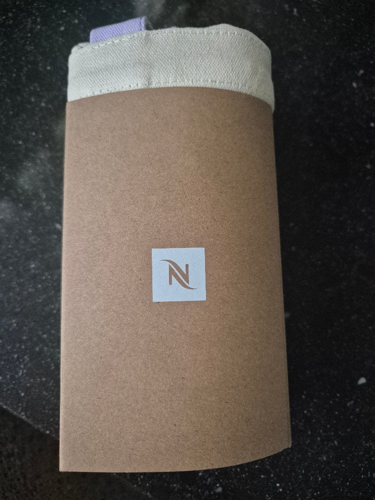 NESPRESSO TAS nieuw lila creme shopper tote coffe vibes, Ophalen of Verzenden, Nieuw, Wit, Shopper