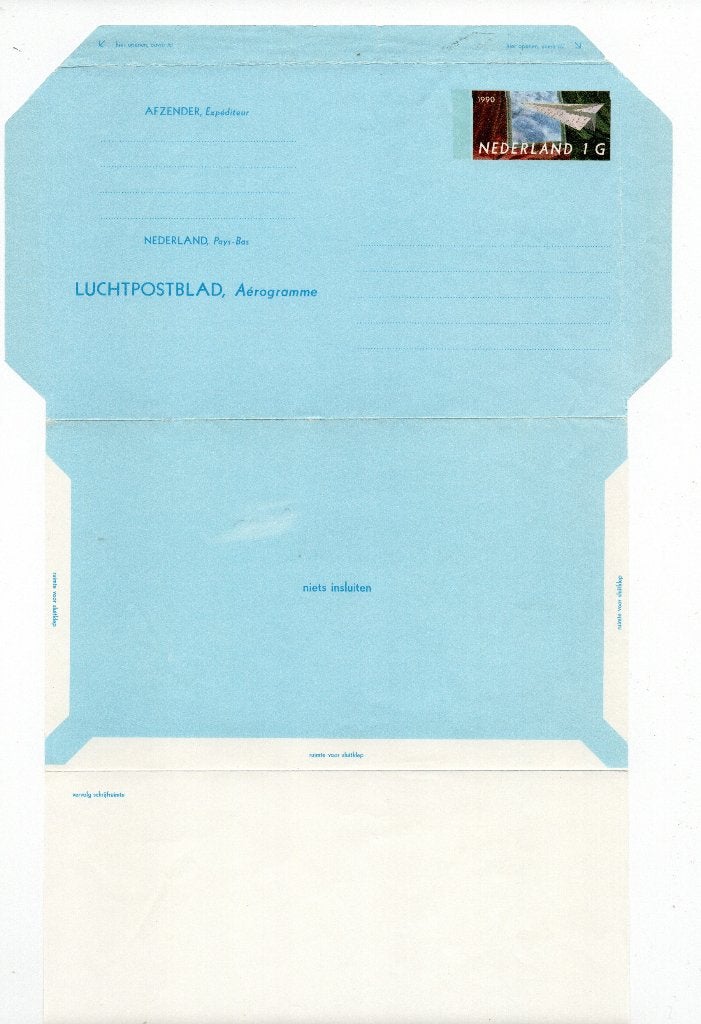 Postweaardestuk - Aérogramme 1 G, Geuzendam 30. **, Ophalen of Verzenden, Brief