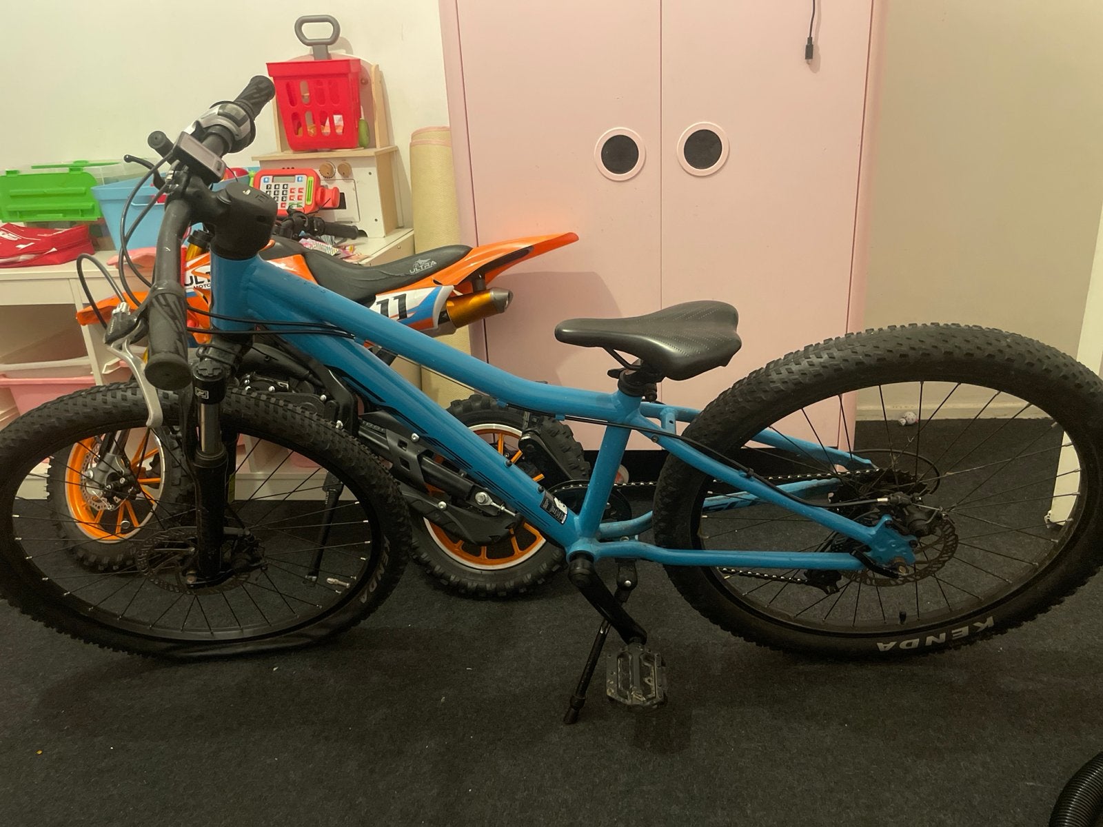 Kinderfiets met lekke voorband - Scott Scale, Fietsen en Brommers, Gebruikt, Minder dan 49 cm, Schijfrem, Ophalen