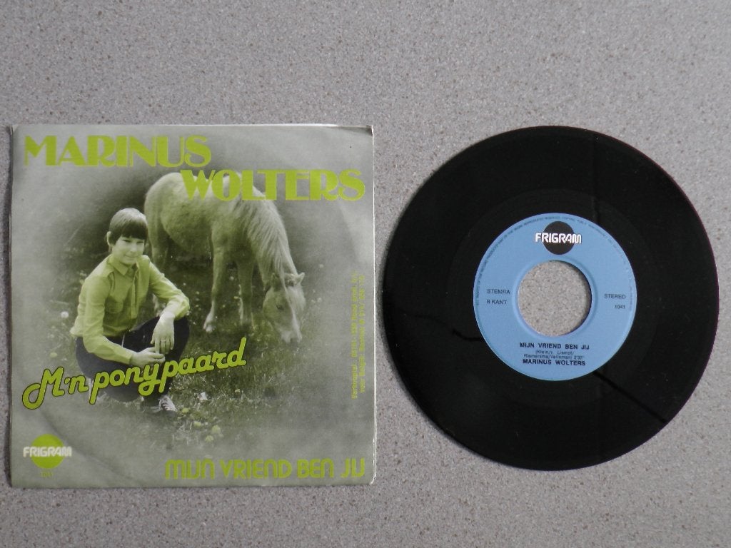 Marinus Wolters - m'n Ponypaard VINYL SINGLE, Gebruikt, 7 inch, Nederlandstalig, Fotohoes