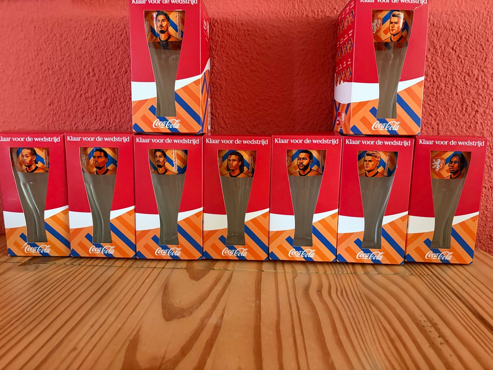 Coca-Cola Oranje Glazen EK/WK Voetbal, Verzamelen, Ophalen of Verzenden, Nieuw