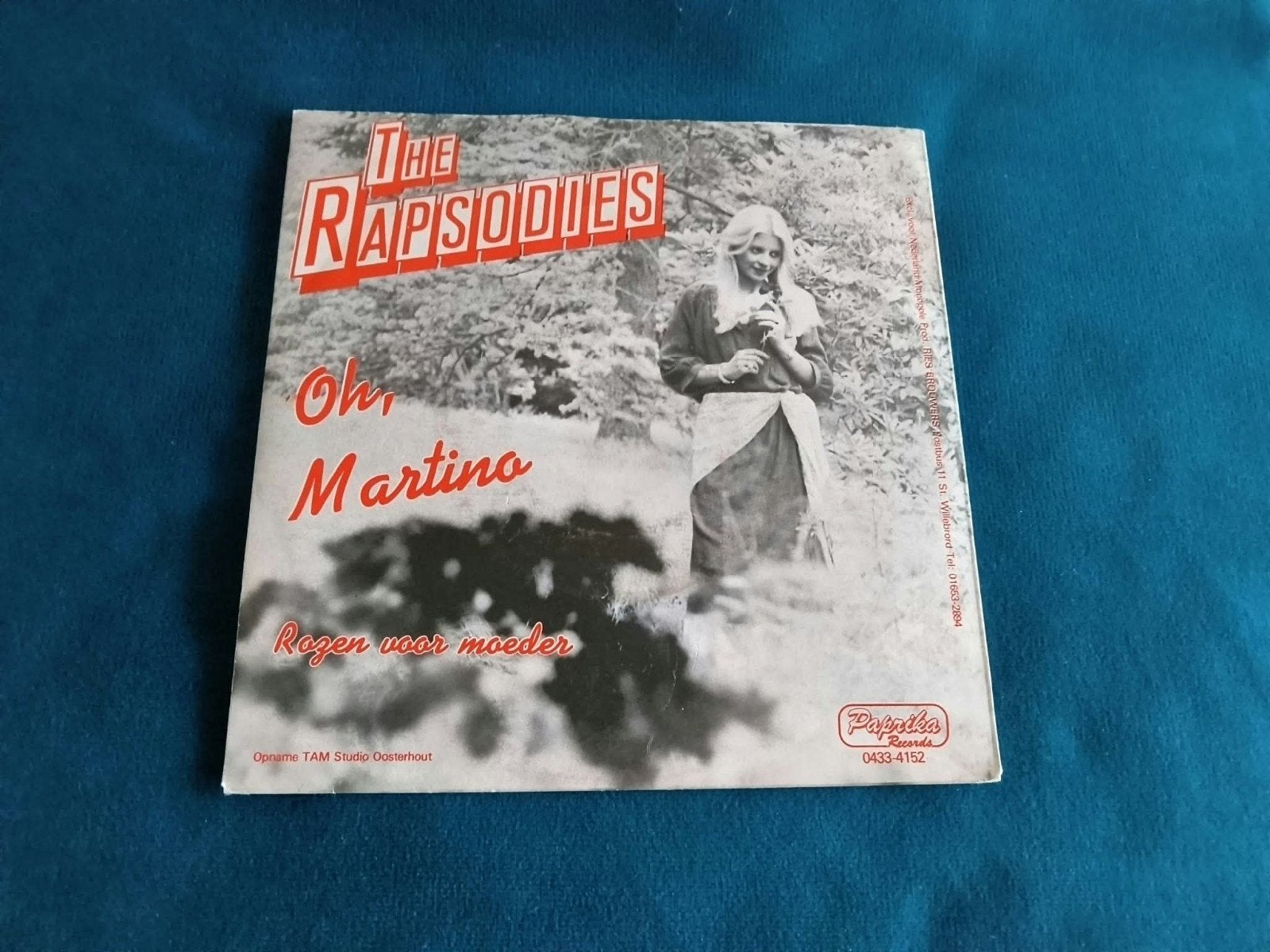 The Rapsodies - Oh, Martino / Rozen voor moeder, Gebruikt, 7 inch, EP, Schlager