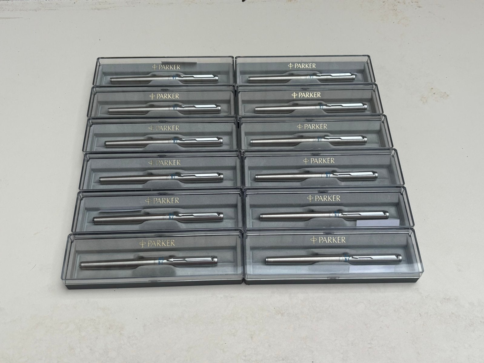 12x Parker 95 vulpen met AkzoNobel logo, Ophalen of Verzenden, Zo goed als nieuw, Vulpen, Parker