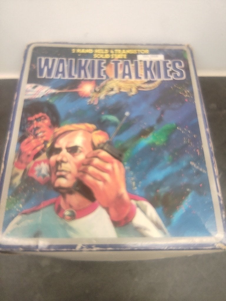 Set vintage walkie talkies thema Trigië, Ophalen of Verzenden, Gebruikt