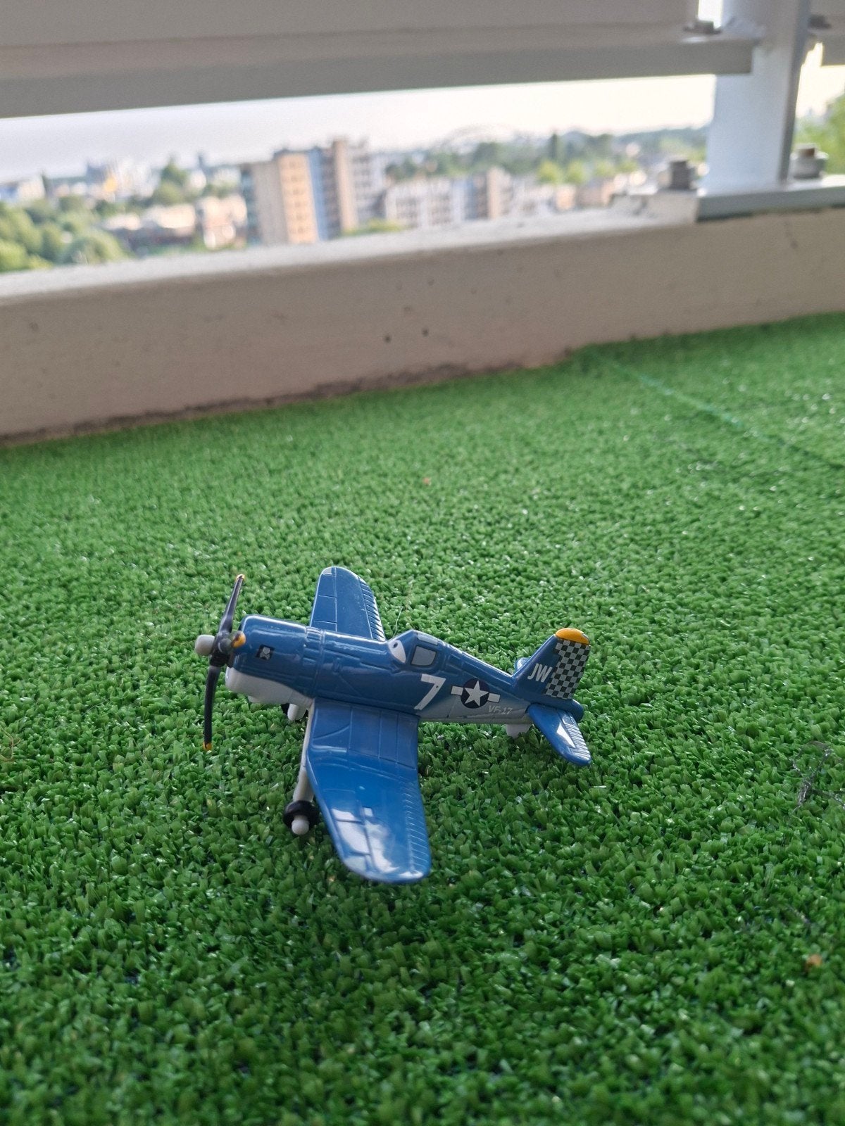 Blauw Vliegtuig Speelgoedmodel - Zo Goed als Nieuw, Ophalen of Verzenden