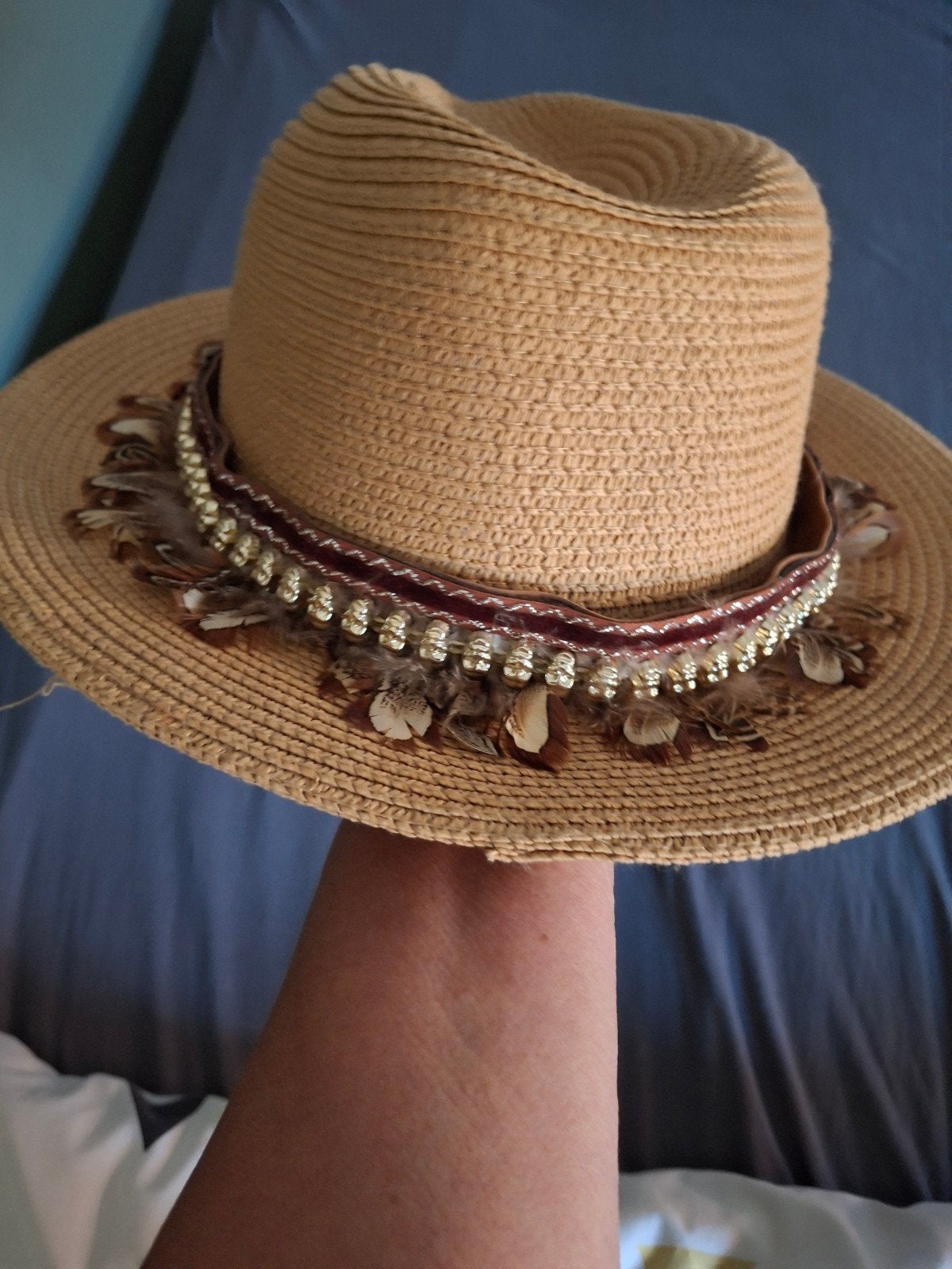 nieuwe hoed met echte veertjes, Ophalen of Verzenden, Nieuw, One size fits all