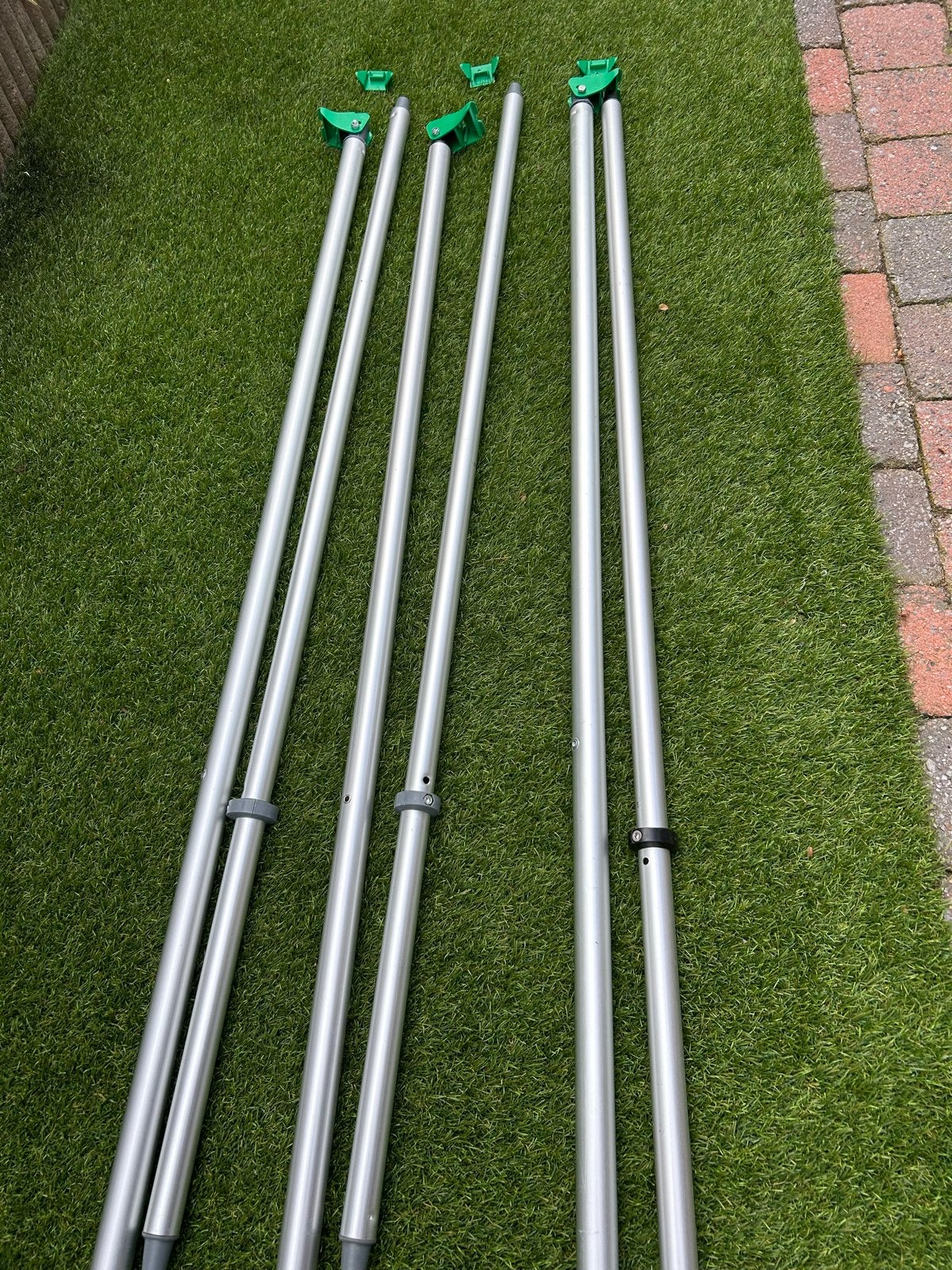Set van 3 rafterstangen met bevestiging klips, Caravans en Kamperen, Ophalen, Gebruikt