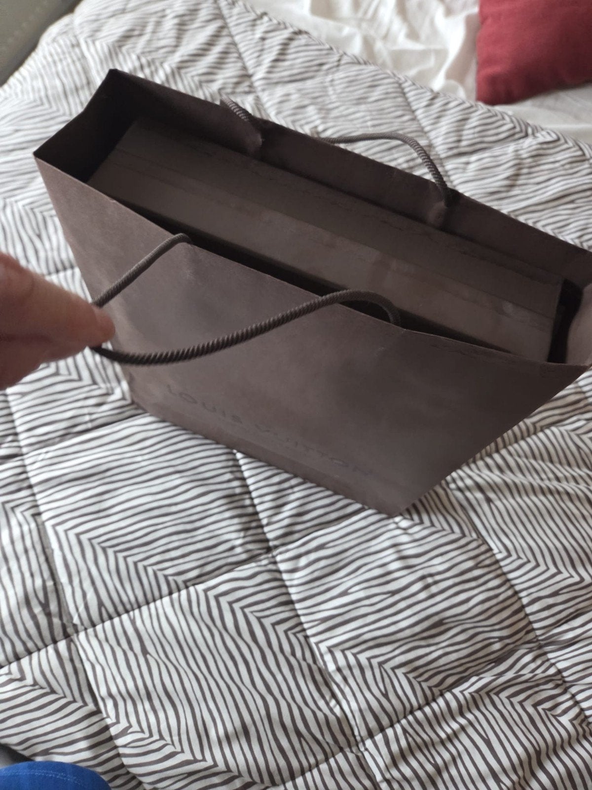 Louis Vuitton verpakking met doos, tas en dustbag, Ophalen of Verzenden, Zo goed als nieuw, Zwart, Overige materialen