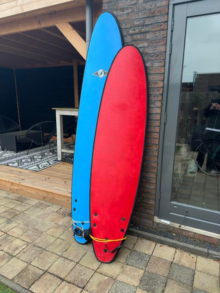 BIC Surfboards golfsurfboard rood klein, Watersport en Boten, Golfsurfen, Ophalen, Zo goed als nieuw, Funboard, Met koord