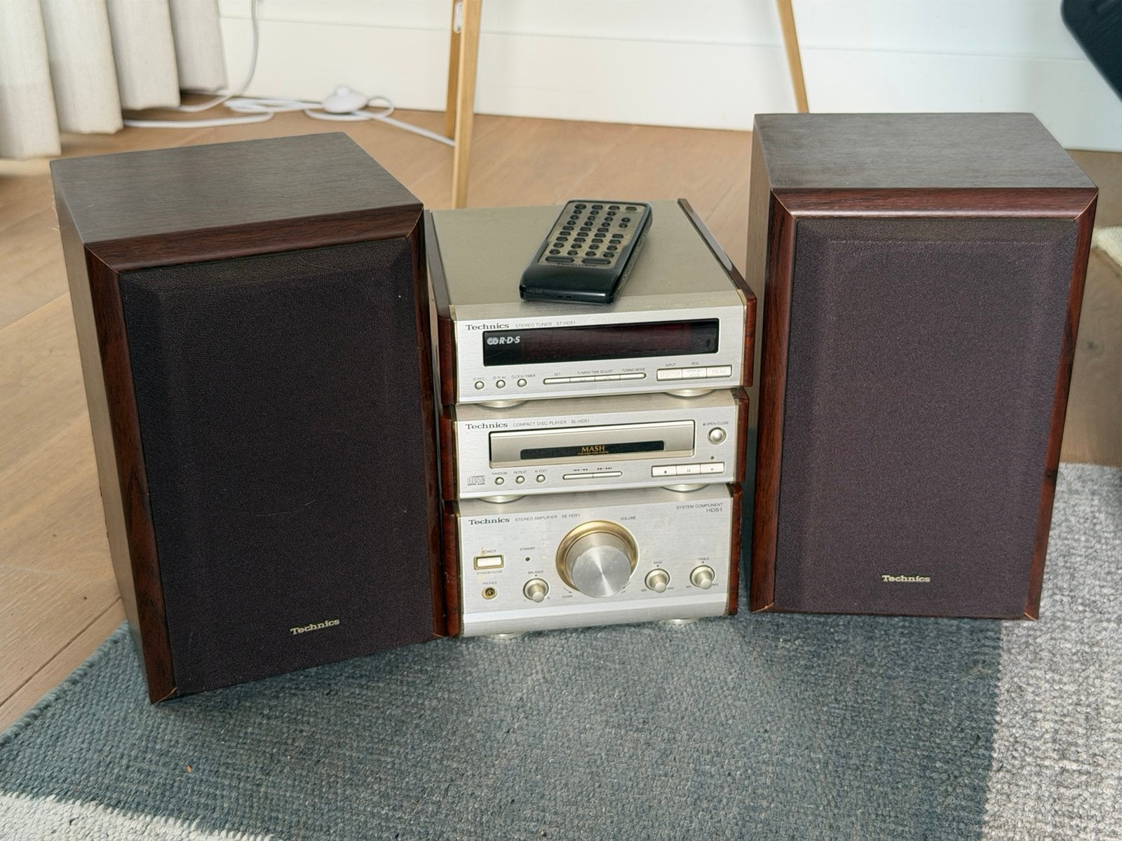 Technics HD51 Hifi Set met Speakers (ribbonkabel ontbreekt), Overige merken, Gebruikt, Tuner of Radio, Ophalen of Verzenden