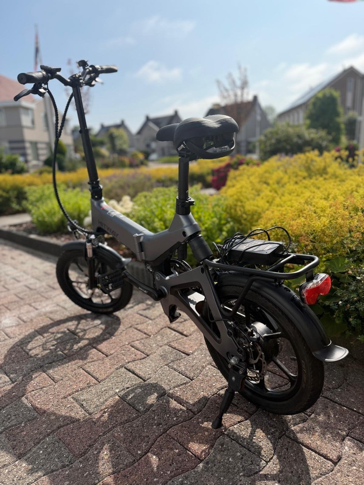 Hitway BK2 14F005 elektrische vouwfiets, Zo goed als nieuw, Minder dan 47 cm, 30 tot 50 km per accu, Ophalen
