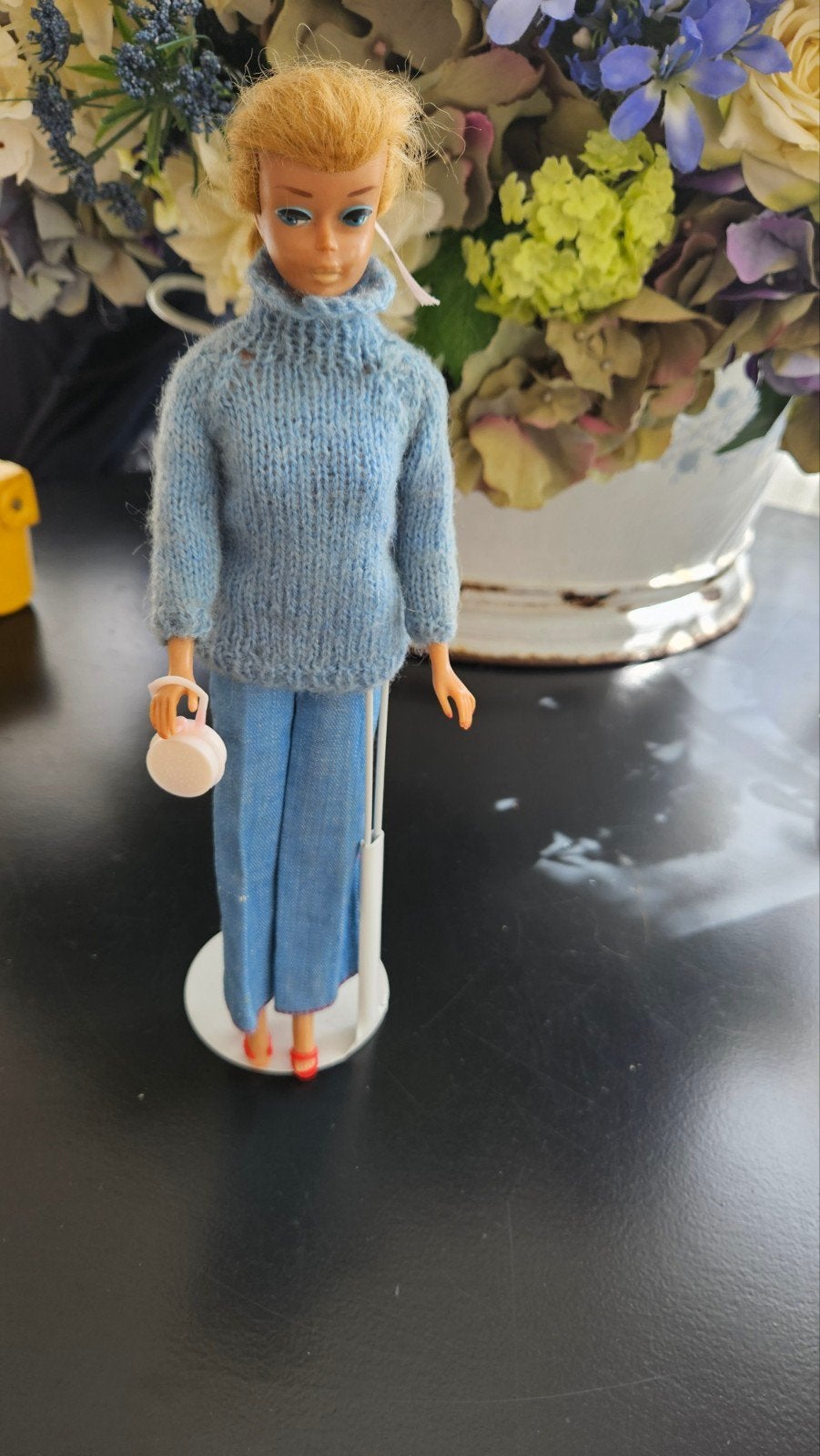 Oude Midge barbie blond haar, Verzamelen, Ophalen of Verzenden, Gebruikt, Pop