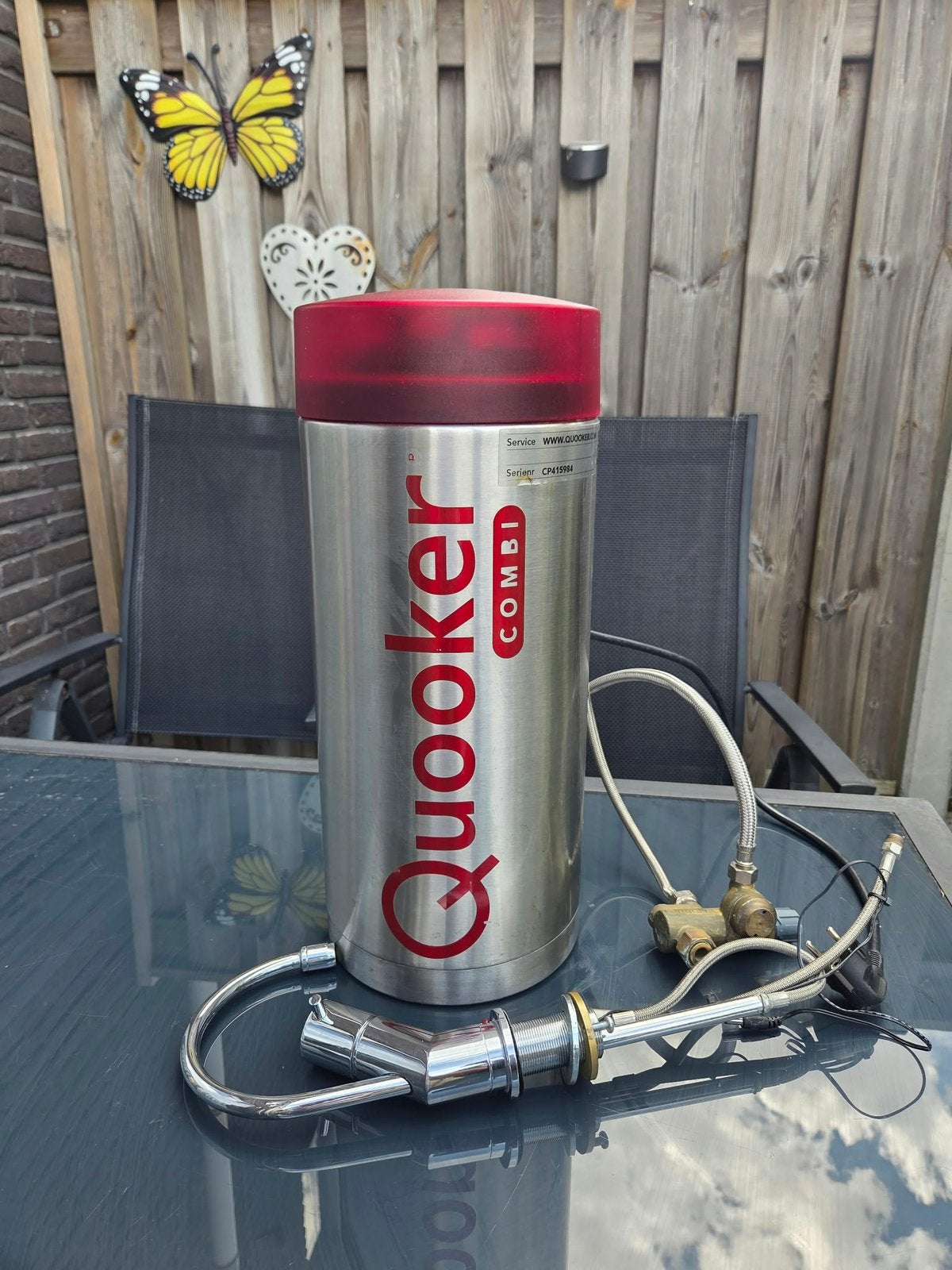 Quooker Combi 7 Liter plus 2.2 met Quooker kraan, Doe-het-zelf en Verbouw, Geisers en Boilers, Gebruikt, 6 t/m 10 jaar oud, Minder dan 20 liter
