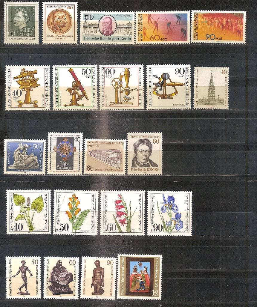 Berlin jaargang 1981 postfris, Postzegels en Munten, Postzegels | Volle albums en Verzamelingen, Ophalen of Verzenden, Buitenland