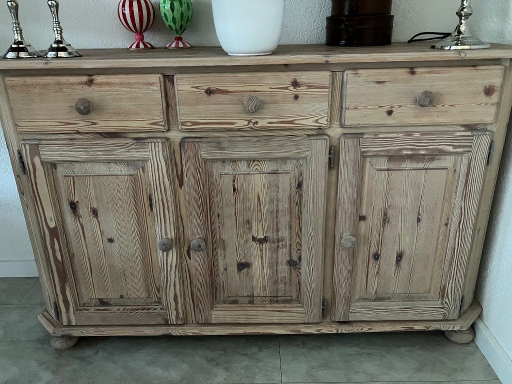 Dressoir, Huis en Inrichting, Kasten | Dressoirs, Ophalen, Gebruikt, Grenenhout, 25 tot 50 cm