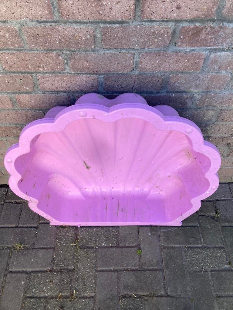 Roze schelpzandbak voor kinderen, Ophalen, Gebruikt