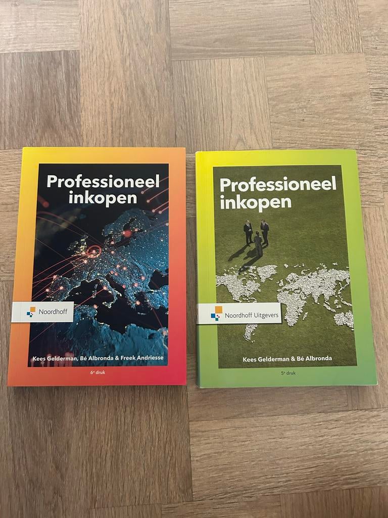 Studieboeken 'Professioneel inkopen' 5e en 6e druk, Boeken, Verzenden, Gamma, Gelezen, HBO